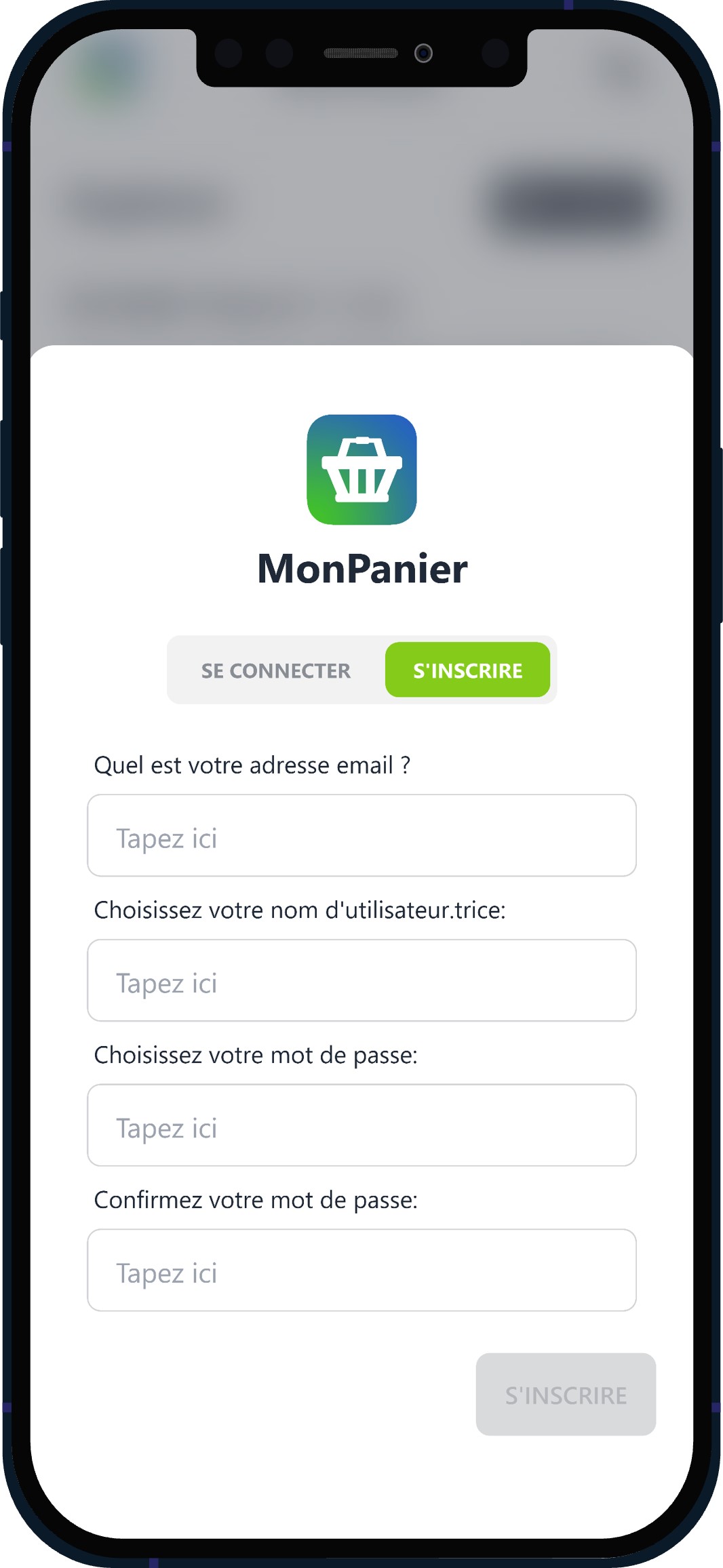 Inscription et connexion
